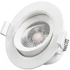 Image de Vision-EL 7763614 Spot LED Orientable 5W 3000°K,/PC, 5 W, Blanc, (H x Ø)-44 x 90 mm