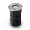 Image de Spot LED encastrable sol Ø62mm 3W bleu - inox 316L