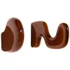 Image de Patères en céramique Klump - Set de 2 Petite friture Marron taille unique