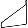 Image de ARCHIV collection Equerre Murale Support Metal pour Etagere Tablette en Bois métal Verre Fixation Facile 25 x 20 cm Finition Laqué Mat Fabriqué en France Couleur Noir