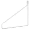 Image de ARCHIV collection Equerre Murale Support Metal pour Etagere Tablette en Bois métal Verre Fixation Facile 25 x 20 cm Finition Laqué Mat Fabriqué en France Couleur Blanc