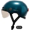 Image de Cosmo Connected - Cosmo Fusion - Casque Intelligent Vélo et Trottinette avec Visière, Taille Adulte - Clignotants, Feu de Freinage Automatique, Partage de Trajet, Détection de Chute - Bleu Métallisé