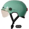 Image de Cosmo Connected - Cosmo Fusion - Casque Intelligent Vélo et Trottinette avec Visière, Taille Adulte - Clignotants, Feu de Freinage Automatique, Partage de Trajet, Détection de Chute - Sauge Brillant