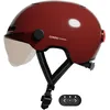 Image de Cosmo Connected - Cosmo Fusion - Casque Intelligent Vélo et Trottinette avec Visière, Taille Adulte - Clignotants, Feu de Freinage Automatique, Partage de Trajet, Détection de Chute - Rubis Brillant
