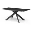 Image de CONCEPT1 Cruise céramique effet marbre noir 180x90x76 cm CRUISE-TR18001