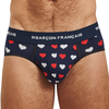 Image de Garçon Français Slip Coton Coeurs Bleu Marine M