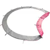 Image de Matelas de Protection réversible pour Trampoline Ø180cm Cairns - Gris réversible Rose - Installation Facile Attaches Auto-agrippantes