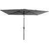 Image de Parasol Droit HAPUNA rectangulaire 2x3m Gris avec manivelle. Parasol Droit inclinable.