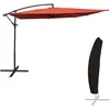 Image de Happy Garden Parasol déporté MOLOKAI carré 2.7x2.7m terracotta avec manivelle. Parasol déporté inclinable, rabattable et rotatif avec housse de protection.