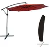 Image de Happy Garden parasol de jardin déporté OAHU rond 3m de diamètre terracotta avec manivelle. Parasol déporté inclinable et rabattable avec housse de protection.