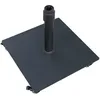 Image de Happy Garden Pied de Parasol Droit VANNES Noir, Support Parasol sur roulettes avec Freins, mât de Parasol Compatible 35, 36, 38 et 48mm