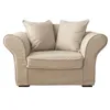 Image de Happy Garden Fauteuil Love Seat Oscar en Tissu Beige 1,5 Places - Made in France