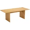 Image de Happy Garden Table en Bois Style scandinave 180cm Alma - Design épuré, Structure Robustes, Finition Naturelle - Parfaite pour Salle à Manger, Bureau ou Espace de Travail élégant.