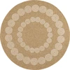 Image de Nazar Rugs - Tapis aspect Jute Nature 8868 blanc/beige D.120 cm