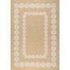 Image de Nazar Rugs - Tapis aspect Jute Nature 8868 blanc/beige D.160 cm