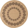 Image de Nazar Rugs - Tapis aspect Jute Nature 8868 beige/noir D.80 cm