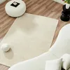 Image de Nazar Tapis doux pour salon, chambre à coucher - Beige - Couleur unie - Motif géométrique - Grand tapis de couloir (160 crème, 120 x 160 cm)