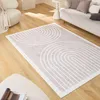 Image de Nazar Tapis Salon Lavable en Machine, Géométrique, Souple et Facile d'entretien, Antidérapant, en Polyester (751 Beige, 160x230 cm)