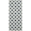 Image de Nazar Rugs - Tapis AZULEJO 754 noir/blanc 50x100 cm
