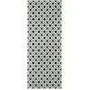 Image de Nazar Rugs - Tapis AZULEJO 754 noir/blanc 70x180 cm