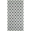 Image de Nazar Rugs - Tapis AZULEJO 754 noir/blanc 80x150 cm