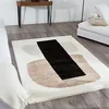 Image de Nazar Tapis Lasso à Motif géométrique, Poils Longs, Tapis Salon, Chambre, Tapis Abstrait, Graphique, Tapis Crème (679 Ivoire, 160x230 cm)