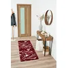 Image de Nazar Tapis Shaggy Doux à Motifs Géométrique, Tapis Salon, Tapis Chambre, Tapis Couloir, Moelleux, Moderne, Beige, Gris, Bleu, Rouge (677 Rouge, 67x180 cm)