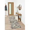 Image de Nazar Tapis Shaggy Doux à Motifs Géométrique, Tapis Salon, Tapis Chambre, Tapis Couloir, Moelleux, Moderne, Beige, Gris, Bleu, Rouge (677 Gris, 80x300 cm)