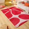Image de Nazar Tapis Groovy, Coloré, Vintage, Rétro, Géométrique, Orange, Jaune, Rose, Rouge, Moelleux et Confortable, Tapis Salon (385 Rouge, 120x160 cm)