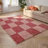 Image de Nazar Tapis Groovy, Coloré, Vintage, Rétro, Géométrique, Orange, Jaune, Rose, Rouge, Moelleux et Confortable, Tapis Salon