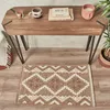 Image de Nazar Tapis, Tapis Salon Nature Aspect Jute Chiné Motif Moderne Style Boho, Tapis pour Salon, Chambre, Terrasse, Exterieur, Couleur Naturelle (9054 Terra, 60x90 cm)