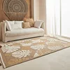 Image de Nazar Tapis, Tapis Salon Nature Aspect Jute Chiné Motif Moderne Style Boho, Tapis pour Salon, Chambre, Terrasse, Exterieur, Couleur Naturelle (9062 Jaune, 200x290 cm)