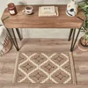Image de Nazar Tapis, Tapis Salon Nature Aspect Jute Chiné Motif Moderne Style Boho, Tapis pour Salon, Chambre, Terrasse, Exterieur, Couleur Naturelle (9041 Marron, 60x90 cm)