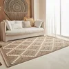 Image de Nazar Tapis, Tapis Salon Nature Aspect Jute Chiné Motif Moderne Style Boho, Tapis pour Salon, Chambre, Terrasse, Exterieur, Couleur Naturelle (9041 Marron, 120x170 cm)