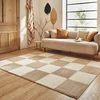 Image de Nazar Tapis Géométrique Doux pour Salon et Chambre - Rectangulaire Beige et Blanc (172 crème, 80x150 cm)