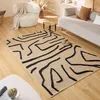 Image de Nazar Tapis Palma Naturel, Aspect Jute pour Salon, Chambre, Couloirs - Bohème, Couleur Naturelle (9490 Noir, 120x170 cm)