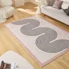 Image de Nazar Tapis Salon Lavable en Machine, Géométrique, Souple et Facile d'entretien, Antidérapant, en Polyester (762 Beige, 120x160 cm)