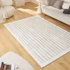 Image de Nazar Tapis Salon Lavable en Machine, Géométrique, Souple et Facile d'entretien, Antidérapant, en Polyester (763 Beige, 200x290 cm)