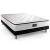 Image de Prestige Literie - Ensemble Privilège Matelas Mémoire de forme 5 zones & Sommier noir - 160x200 cm OS