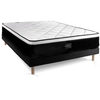 Image de Prestige Literie - Ensemble Suite Matelas Ressorts ensachés à mémoire de forme 5 zones & Sommier noir - 160x200 cm OS
