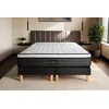 Image de Prestige literie Ensemble Suite 160x200 Ressorts ensachés, mémoire de Forme 5 Zones Double sommier Noir | Epaisseur : 26 cm | Confort : Equilibré