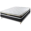 Image de Sleepfit Ensemble 160x200 Matelas Soft + sommier kit Noir | Epaisseur : 19 cm | Confort : Très Ferme