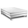 Image de Ensemble Vital Relax 140 x 190 cm sommier Kit Blanc | Epaisseur : 18 cm | Confort : Ferme