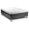 Image de Ensemble Vital Soft 140 x 200 cm sommier Kit Gris | Epaisseur : 24 cm | Confort : Ferme