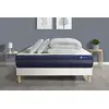 Image de Pack prêt à Dormir Matelas ACTIFLEX Tech 140x190 Mémoire de Forme Maxi épaisseur + sommier KIT Blanc + 2 oreillers + Couette - Epaisseur : 24 cm - Confort : Très Ferme