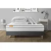 Image de Septnuits Pack Matelas + sommier kit Gris 140x200 Memo Luxe Ressorts ensachés + mémoire de Forme + Couette + 2 oreillers | Epaisseur : 26 cm | Confort : Equilibré