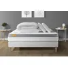 Image de Septnuits Pack Matelas + sommier kit Blanc 140x190 Memo Zen Mousse à mémoire de Forme Maxi épaisseur + Couette + 2 oreillers | Epaisseur : 26 cm | Confort : Ferme