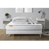 Image de Septnuits Pack Matelas Memo + sommier kit Blanc 140x190 + 2 oreillers mémoire de Forme | Epaisseur : 20 cm | Confort : Très Ferme