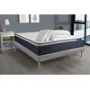 Image de Pack prêt à Dormir Matelas Ressorts ensachés+Mémoire de Forme ACTIFLEX Max 200x200cm + sommier KIT Gris + 2oreillers+Couette - Epaisseur : 26 cm - Confort : Ferme