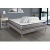 Image de Pack prêt à Dormir Matelas ACTIFLEX Night 160x200 Ressorts ENSACHES 3zones Confort + sommier KIT Gris + 2 oreillers +Couette - Epaisseur : 20 cm - Confort : Très Ferme